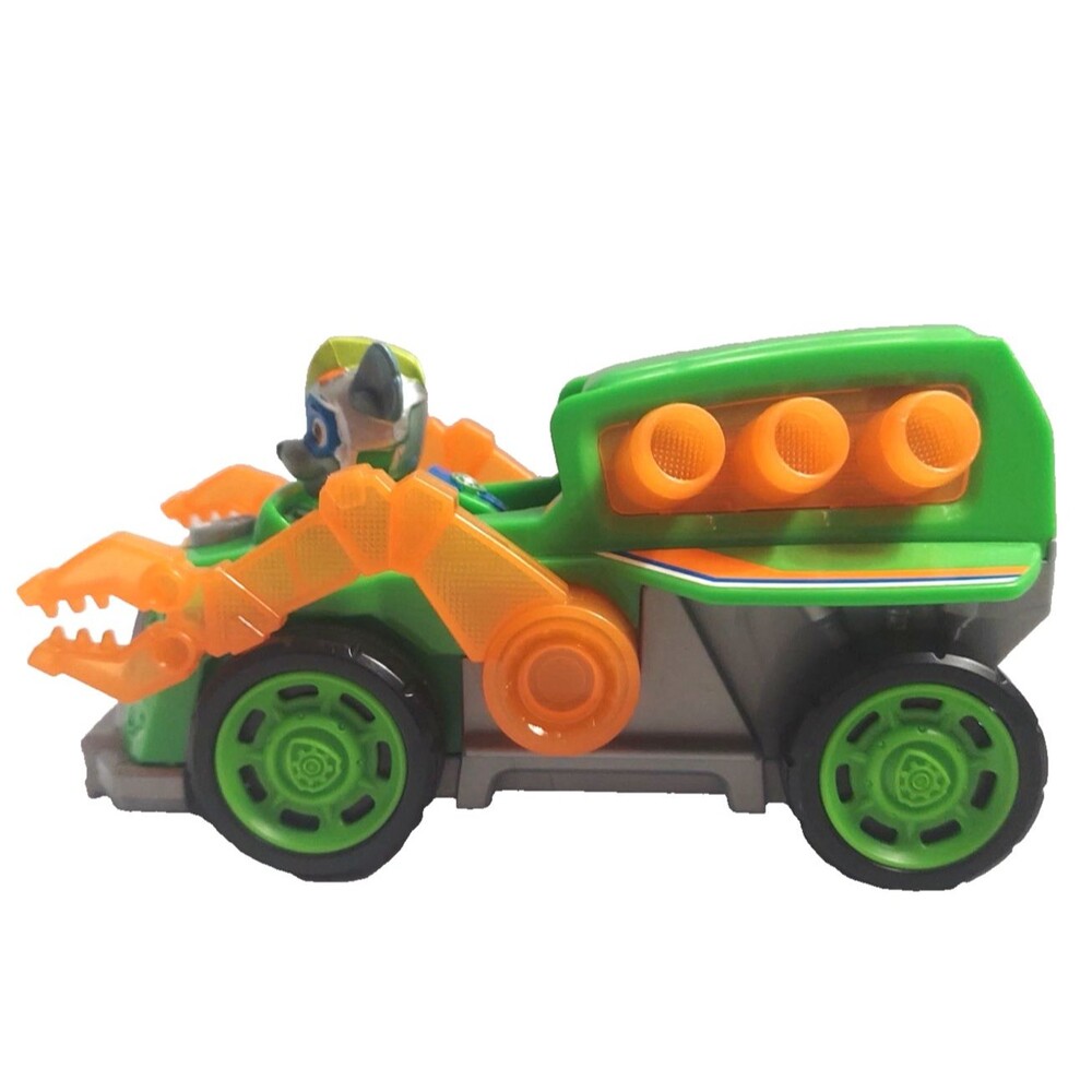 Paw Patrol Mighty Pups Super Paws Rocky’s Deluxe Vehicle with Figure Lights Up